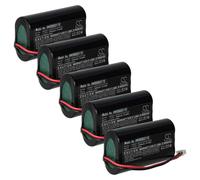 vhbw 5x Batterie compatible avec Zafferano Poldina, Olivia Pro, Olivia, Olivia Mini lampe de chevet, de salon (5200mAh, 3,7V, Li-ion)