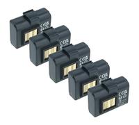 vhbw 5X Batterie Compatible avec Zebra ZQ630 RFID | ZR628, ZR638 imprimante, scanner, imprimante d'étiquettes (2600mAh, 7,4V, Li-ion)