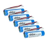 vhbw 5x Batterie remplacement pour 128000894, RBP-GM40 pour scanner de code-barre POS (3400mAh, 3,7V, Li-ion)