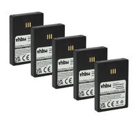 vhbw 5x Batterie remplacement pour Avaya 660190/R2B, 0486515, 660190/R1A pour téléphone fixe sans fil (950mAh, 3,7V, Li-ion) noir