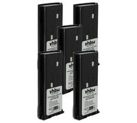 vhbw 5x Batterie remplacement pour Bidatong BD-15-L pour radio talkie-walkie (1600mAh, 7,2V, NiMH)