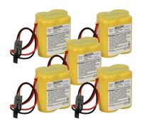 vhbw 5X Batterie Remplacement pour BR-2/3AGCT4A, A06B-6114-K504, A98L-0031-0025, CL 25A pour contrôleur Raid (2900mAh, 6V, Li-ION)