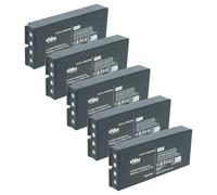 vhbw 5X Batterie Remplacement pour Danfoss 2305271, BT24IK pour opérateur télécommande Industrielle (2500mAh, 4,8V, NiMH)