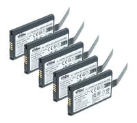 vhbw 5x Batterie remplacement pour Datalogic 11300794, 3H21-00000370, 94ACC0083, 800065-56 pour scanner de code-barre POS (1000mAh, 3,7V, Li-ion)