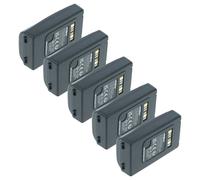 vhbw 5x Batterie remplacement pour Datalogic BT-0015, BT-0016, 94ACC0046, 94ACC0048 pour scanner de code-barre POS (5200mAh, 3,7V, Li-ion)