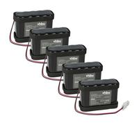 vhbw 5x Batterie remplacement pour Ditec Entrematic DAS901BAT1 pour motorisation de porte ou portail (1500mAh, 12V, NiMH)