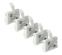vhbw 5X Batterie Remplacement pour Midland PB-X6 pour Radio Talkie-walkie (700mAh, 3,6V, NiMH)