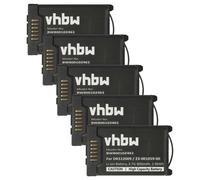 vhbw 5x Batterie remplacement pour Mitel 11205639, 126569, 68768, A600ST1 pour téléphone fixe sans fil (800mAh, 3,7V, Li-ion)