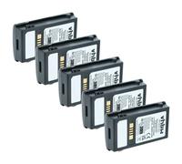 vhbw 5x Batterie remplacement pour Motorola BTRY-MC32-52MA-10 pour BTRY-MC32-52MA-01 pour scanner de code-barre POS (5200mAh, 3,7V, Li-ion)