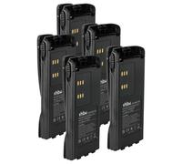 vhbw 5x Batterie remplacement pour Motorola HMNN4151, HMNN4154, HMNN4158 pour radio talkie-walkie (1800mAh, 7,2V, NiMH) - avec clip de ceinture
