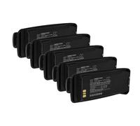 vhbw 5x Batterie remplacement pour Motorola PMNN4065, PMNN4065A, PMNN4066 pour radio talkie-walkie (2600mAh, 7,4V, Li-ion) - avec clip de ceinture