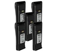 vhbw 5X Batterie Remplacement pour Motorola PMNN4253B | PMNN4253AR, PMNN4259AR, PMNN4254, PMNN4254AR pour radio talkie-walkie (1800mAh, 7,2V, NiMH)