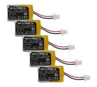 Vhbw 5x Batterie Remplacement Pour Plantronics 30086180-03 Pour Casque Audio, Écouteurs Sans Fil (140mah, 3,7v, Li-Polymère)