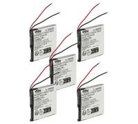 Vhbw 5x Batterie Remplacement Pour Plantronics Ahb403029 Pour Casque Audio, Écouteurs Sans Fil (360mah, 3,7v, Li-Polymère)