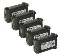 vhbw 5x Batterie remplacement pour Symbol 21-65587-02, 21-61261-01, 21-65587-01, 21-65587-03 pour ordinateur handheld (3400mAh, 7,4V, Li-ion)