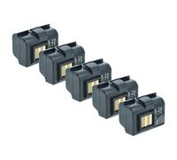 vhbw 5x Batterie remplacement pour Zebra AT16004, BTRY-MPP-34MA1-01 pour imprimante, scanner, imprimante d'étiquettes (5200mAh, 7,4V, Li-ion)