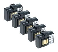 vhbw 5x Batterie remplacement pour Zebra AT16004, BTRY-MPP-34MA1-01 pour imprimante, scanner, imprimante d'étiquettes (3400mAh, 7,4V, Li-ion)