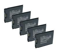 vhbw 5x Batterie remplacement pour Zebra BT-000314-01, BTRY-TC51-43MA1-01, BT-000314A pour ordinateur handheld (4200mAh, 3,7V, Li-ion)