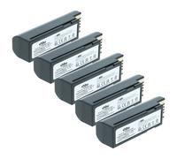 vhbw 5x Batterie remplacement pour Zebra BTRY-36IAB0E-00, 82-166537-01 pour scanner de code-barre POS (2200mAh, 3,7V, Li-ion)