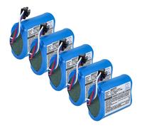 vhbw 5x Batterie remplacement pour Zebra M3I-0UB00000-03 pour imprimante, scanner, imprimante d'étiquettes (1500mAh, 7,4V, Li-ion)