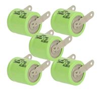 vhbw 5x Batteries remplacement pour 1/3AA pour modéle RC (250mAh, 1,2V, NiMH, vert, avec cosse à souder (U))