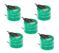 vhbw 5x Batteries remplacement pour 3/V15H pour modéle RC (20mAh, 3,6V, NiMH), avec connexion à 2 broches