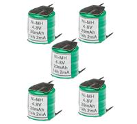 vhbw 5x Batteries remplacement pour 4/V15H pour modéle RC (20mAh, 4,8V, NiMH), avec connexion à 3 broches