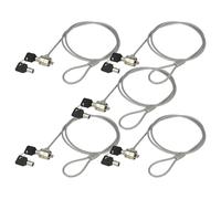 vhbw 5X Câble antivol Kensington pour Ordinateur Portable