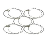 vhbw 5X Câble antivol Kensington pour Ordinateur Portable, Notebook - Verrou de sécurité avec Serrure à Combinaison, 1,8 m