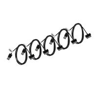 vhbw 5x Câble USB compatible avec Samsung Galaxy Tab GT-P7320, GT-P7500 tablette - Câble 2 en 1 avec charge (type A sur tablette), 120cm, noir