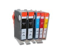vhbw 5x cartouche d'encre compatible lot pour HP 655, CZ109AE, CZ110AE, CZ111AE, CZ112AE