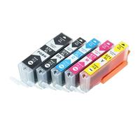 vhbw cartouche d'encre pour imprimante en lot Canon Pixma MG 7700 Serie, MG 7750, MG 7751, MG 7752, MG 7753 comme PGI-570, PGI-571.
