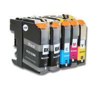 vhbw 5x cartouches d'imprimante avec chip compatible avec Brother DCP-J4110DW, DCP-J4110W, DCP-J552DW - kit 1x cyan 1x magenta 2x noir 1x jaunir