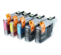 vhbw 5X Cartouches Remplacement pour Brother LC121BK