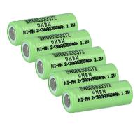 vhbw 5x Cellules de batterie H4002 - 350 mAh, 1,2 V, NiMH