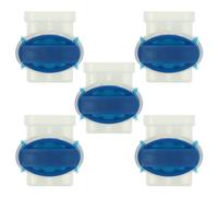 vhbw 5x connecteurs pour câble périphérique compatible avec Zuchetti robots de pelouse - Serre-câbles, étanches transparent/bleu