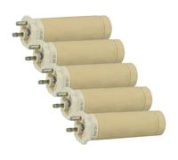 vhbw 5x Élément chauffant compatible avec Leister Triac S Eco pistolet soudeur à air chaud - Noyau en céramique, 3,1 x 10,2 cm