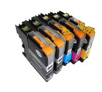 vhbw 5x Encre de recharge compatible avec Brother MFC-J 5320 DW, 5600 DW, 5620 DW, 5625 DW imprimante - Kit de recharge cyan, magenta, jaune, noir, 62ml