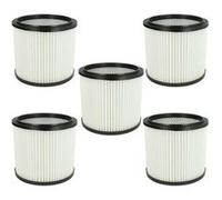vhbw 5x filtre à cartouche compatible avec Klarstein IPX4, VCM-IVC-50, IVC-50 aspirateur - Filtre plissé