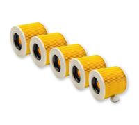 vhbw 5x filtre à cartouches pour aspirateur robot aspirateur multi-usages comme Dewalt D27900, D27901, D27902, D27902M