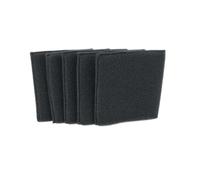 vhbw 5x filtre compatible avec Einhell TE-VC 2340 SACL, 2238 SACL; EX; CH, 2340 SACL; EX; ARG aspirateur - Filtre en mousse noir