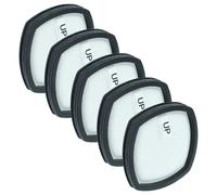 vhbw 5x filtre compatible avec Leifheit Power Vac 11925, 11926 aspirateur - filtre HEPA noir / blanc