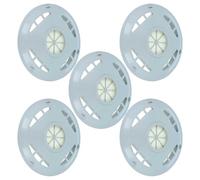 vhbw 5x Filtre compatible avec Nilfisk-Alto UZ 934 Terrier/Cubic, UZ 964 aspirateur - filtre de sortie d'air (filtre EPA), blanc/gris