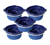 vhbw 5x Filtre compatible avec Samsung Jet 70, 60, 75, 70+, 75+ aspirateur - filtre de sortie d'air, bleu