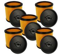 vhbw 5x filtre plissé compatible avec Vacmaster VK1323PFR-03, VJH1211PF 1101, VDK811PW 0201, VCFS, VCFH aspirateur - noir/jaune
