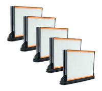 vhbw 5x filtre plissé plat F8 compatible avec Eibenstock DSS 1225 A, DSS 25 M aspirateur industriel
