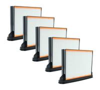 vhbw 5x filtre plissé plat F8 compatible avec Eibenstock DSS 35 M, DSS 35 ip, DSS 35M iP, DSS 50 aspirateur industriel