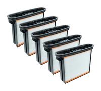 vhbw 5x filtre plissé plat F8 compatible avec Eibenstock DSS 35 M IP, DSS 25 M aspirateur sec/humide, aspirateur industriel