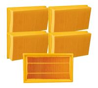vhbw 5x filtre plissé plat remplacement pour Bosch 607432033 pour aspirateur sec/humide, aspirateur - Élément filtrant