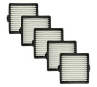 vhbw 5x filtre plissé plat remplacement pour Ryobi 4892210170484, 19484001007 pour aspirateur sans fil à batterie